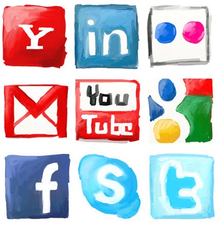 Social media, facebook, Linked, twitterin,